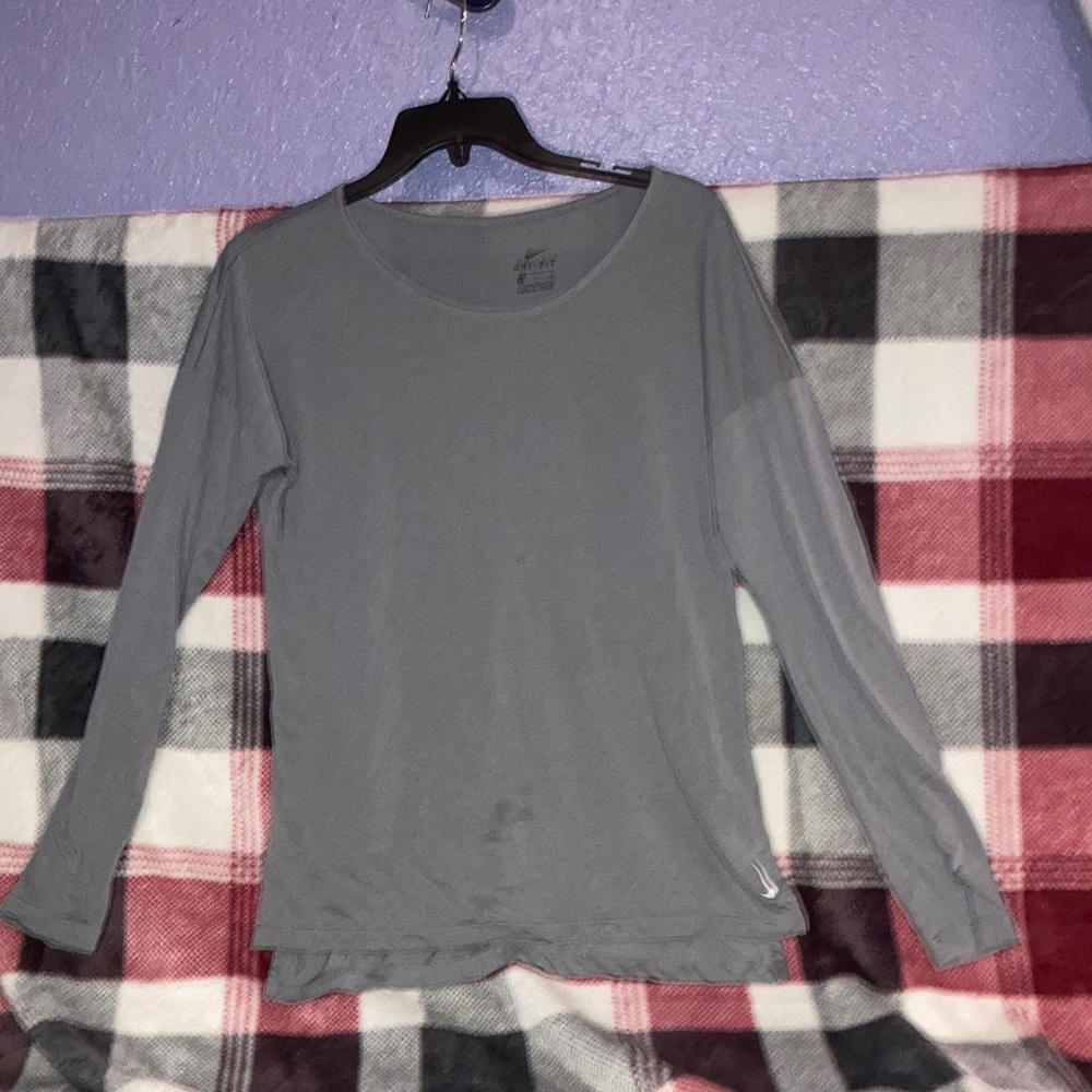 Nike dry fit long sleeve with splits in the side